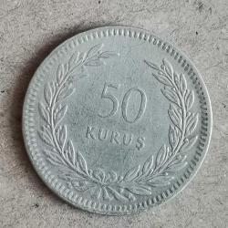 TÜRKİYE 1947   50  KURUŞ     GÜMÜŞ  4  GRAM