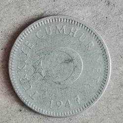 TÜRKİYE 1947   50  KURUŞ     GÜMÜŞ  4  GRAM