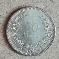 TÜRKİYE 1947   50  KURUŞ     GÜMÜŞ  4  GRAM