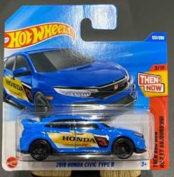Hot Wheels 2018 Honda Civic Type R - Mavi - JBB77