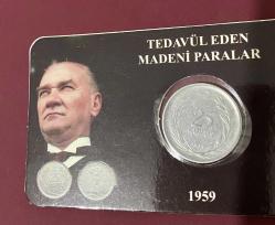 1959 BASIM ÖZEL KİTİNDE 25 KURUŞ