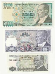 7.EMİSYON 10-1.000-50.000 TÜRK LİRASI LOTU ÇİL