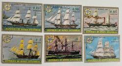 1970.GEMİ  TEMA EKVATOR GİNE 6 PUL  DAMGALI