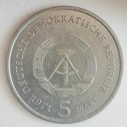 ALMANYA   1971 A   5   MARK   HATIRA Berlin'in Brandenburg kapısı