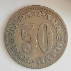 YUGOSLAVYA  1965   50  PARA