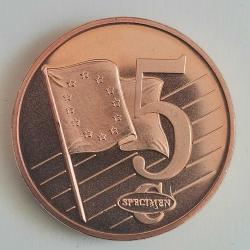 SPECIMEN   SLOVAKYA    2003     5   EURO CENT   DENEME PARASI