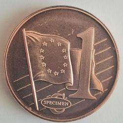 SPECIMEN   SLOVENYA     2003      1  EURO CENT    DENEME PARASI