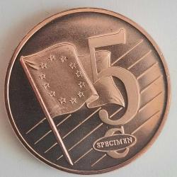 SPECIMEN   SLOVENYA     2003      5  EURO CENT    DENEME PARASI