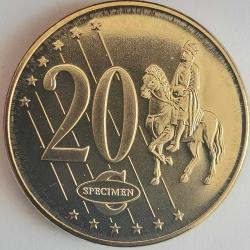 SPECIMEN   SLOVENYA     2003      20  EURO CENT    DENEME PARASI