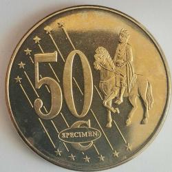 SPECIMEN   SLOVENYA     2003      50  EURO CENT    DENEME PARASI