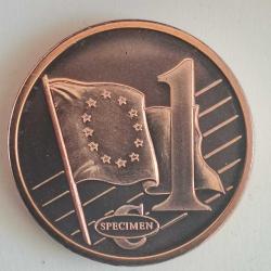 SPECIMEN   ROMANYA      2003     1 EURO CENT    DENEME PARASI