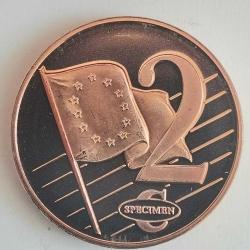 SPECIMEN   ROMANYA      2003     2  EURO CENT    DENEME PARASI