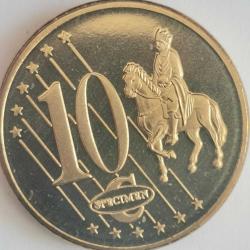 SPECIMEN  POLONYA    2003   10  EURO CENT    DENEME PARASI