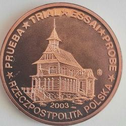 SPECIMEN  POLONYA    2003    5  EURO CENT    DENEME PARASI