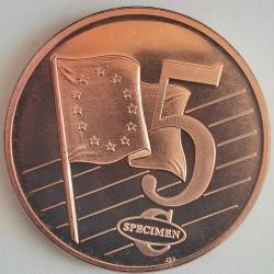 SPECIMEN  POLONYA    2003    5  EURO CENT    DENEME PARASI