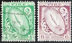 +++ İRLANDA IŞIK KILICI      1922    2 ÇEŞİT  - DAMGALI