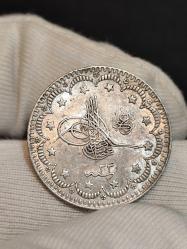 Sultan Abdülhamit 1293/33 Gümüş 5 Kuruş Çil