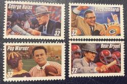 1997.AMERİKAN FUTBOLU.USA AMERİKA.4 PUL..:DAMGALI