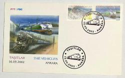 Efemera - 2002 FDC Taşıtlar, Ankara, 16.09.2002, PTT M.O.B.Y.D. İlk Gün Zarfı (FDC-593) - kitantik - kitaLog
