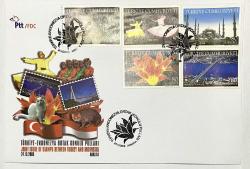 2008 FDC Türkiye-Endonezya Ortak Konulu Pullar - 1, Ankara, 24.10.2008, PTT M.O.B.Y.D. İlk Gün Zarfı (FDC-709-1)