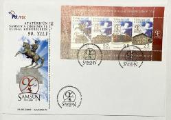 2009 FDC Atatürk'ün Samsun'a Çıkışının ve Ulusal Kongrelerin 90. Yılı Anma Bloğu, Samsun, 19.05.2009, PTT M.O.B.Y.D. İlk Gün Zarfı (FDC-718)