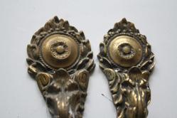 2 ADET  TAKIM   VİNTAGE PRİNÇ PERDE ASKILIK (İ3 KASA - X1