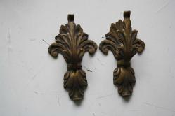 LOT.9 » 2  ADET  TAKIM   VİNTAGE PRİNÇ PERDE ASKILIK (İ3 KASA - X3