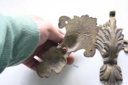 2  ADET  TAKIM   VİNTAGE PRİNÇ PERDE ASKILIK (İ3 KASA - X3