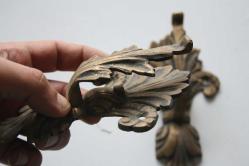 2  ADET  TAKIM   VİNTAGE PRİNÇ PERDE ASKILIK (İ3 KASA - X3