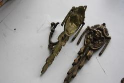 2  ADET  TAKIM   VİNTAGE PRİNÇ PERDE ASKILIK (İ3 KASA - X4