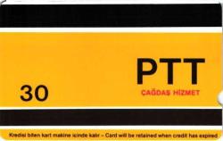 PTT 1992 BODRUM 30 KONTÖR TELEFON KARTI