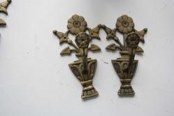 2  ADET  TAKIM   VİNTAGE PRİNÇ PERDE ASKILIK (İ3 KASA - X5