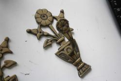 2  ADET  TAKIM   VİNTAGE PRİNÇ PERDE ASKILIK (İ3 KASA - X5