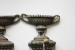 2  ADET  TAKIM   VİNTAGE PRİNÇ PERDE ASKILIK (İ12 KASA -- X1