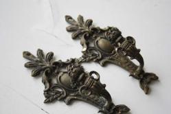 2  ADET  TAKIM   VİNTAGE PRİNÇ PERDE ASKILIK (İ12 KASA -- X2