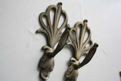 2  ADET  TAKIM   VİNTAGE PRİNÇ PERDE ASKILIK (İ12 KASA -- X3