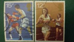 1980 YILI İNGİLTERE  ATLETİZM VE RUGBYNİN 100.YILDÖNÜMLERİ DAMGALI  ŞARNİYERSİZ