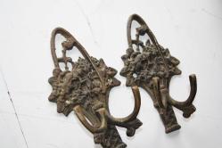 2  ADET  TAKIM   VİNTAGE PRİNÇ PERDE ASKILIK (İ12 KASA -- X4