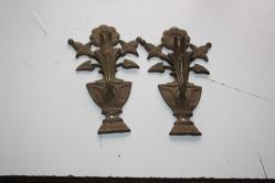 2 ADET TAKIM VİNTAGE PRİNÇ PERDE ASKILIK (İ12 KASA -- X6