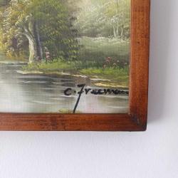 C. Freeman İmzalı Antika Yağlı Boya Tablo