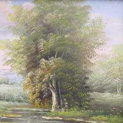 C. Freeman İmzalı Antika Yağlı Boya Tablo