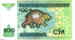 1997 ÖZBEKİSTAN 200 SOM ÇİL