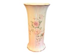 Fransız Limoges el boyama porselen vazo 24,5 cm boyunda