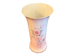 Fransız Limoges el boyama porselen vazo 24,5 cm boyunda