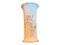 Fransız Limoges el boyama porselen vazo 24,5 cm boyunda