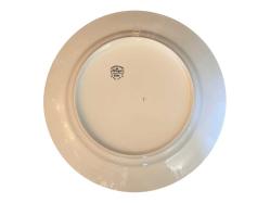 Fransız Limoges el boyama porselen tabak sunum tabağı 31,5 cm boyunda