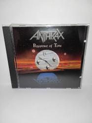 Cd Anthrax persistence of time albümü. Orijinal. 1990 Amerikan baskı. Disk ve Kartonet tertemiz. Ön kartonet Poster oluyor. koleksiyonluk