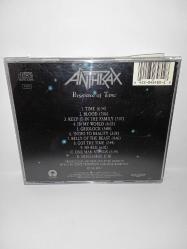 Cd Anthrax persistence of time albümü. Orijinal. 1990 Amerikan baskı. Disk ve Kartonet tertemiz. Ön kartonet Poster oluyor. koleksiyonluk