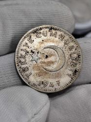 1947 Yılı Gümüş 1 Lira