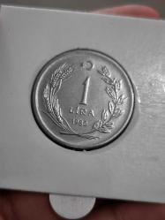 1980 1 Lira Köylü Kadını Kalkındırma Madeni Para ÇİL